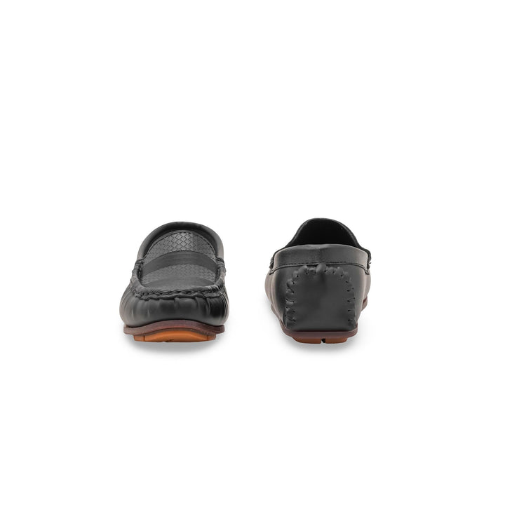 Boys Black Formal Moccasin KD2515