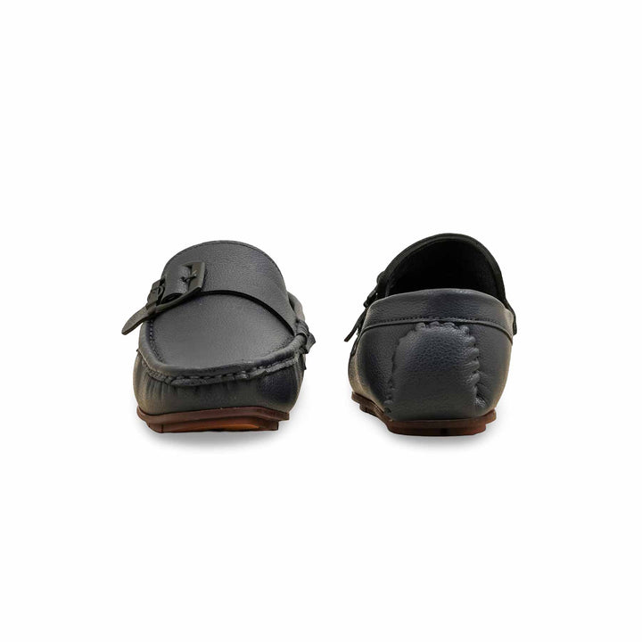 Boys Navy Formal Moccasin KD2520