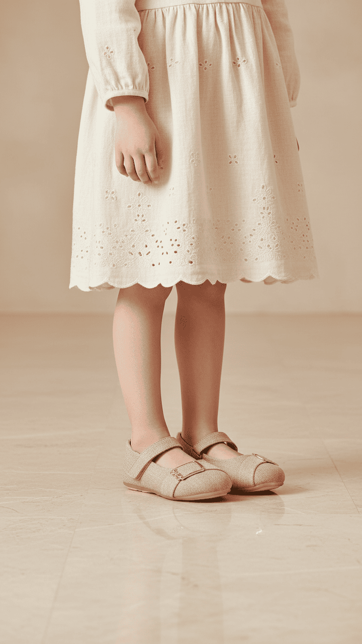 Girls Golden Formal Pumps KD2529