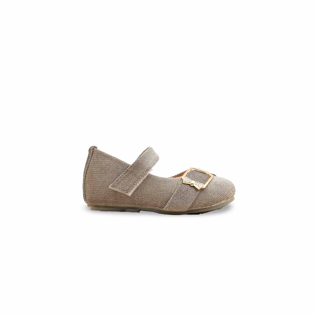 Girls Grey Formal Pumps KD2529
