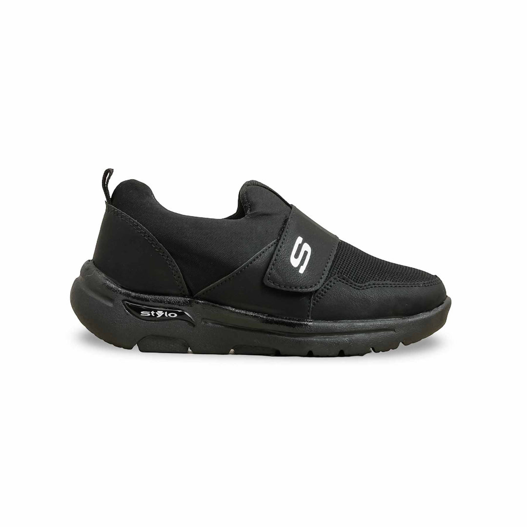 Boys Black Casual Canvas KD2533