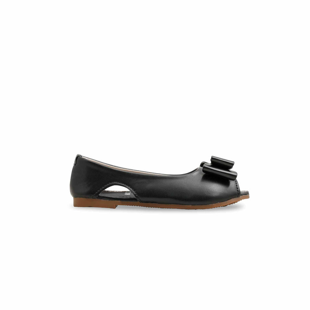 Girls Black Formal Pumps KD2541