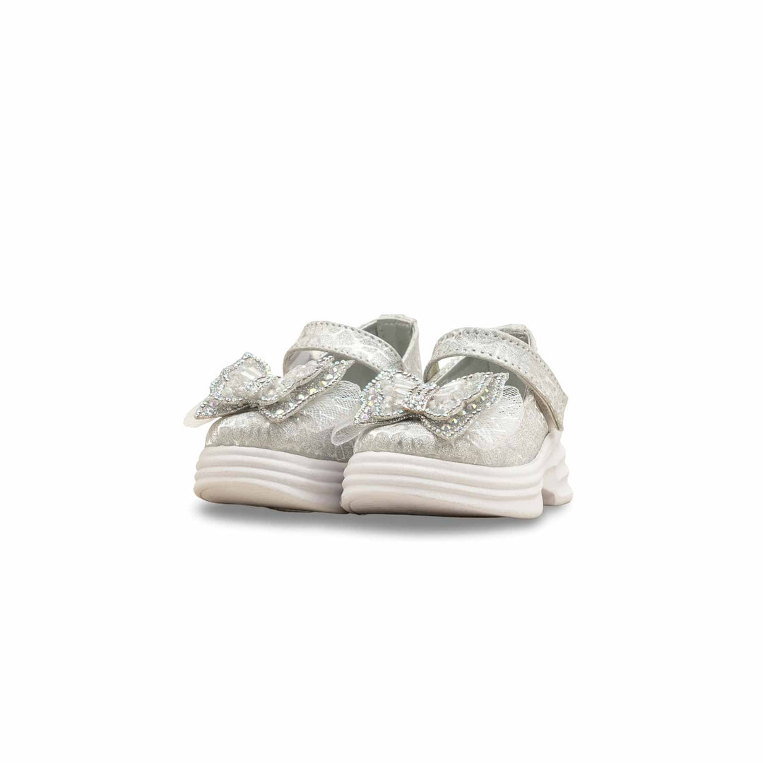 Girls Silver Fancy Pumps KD2561