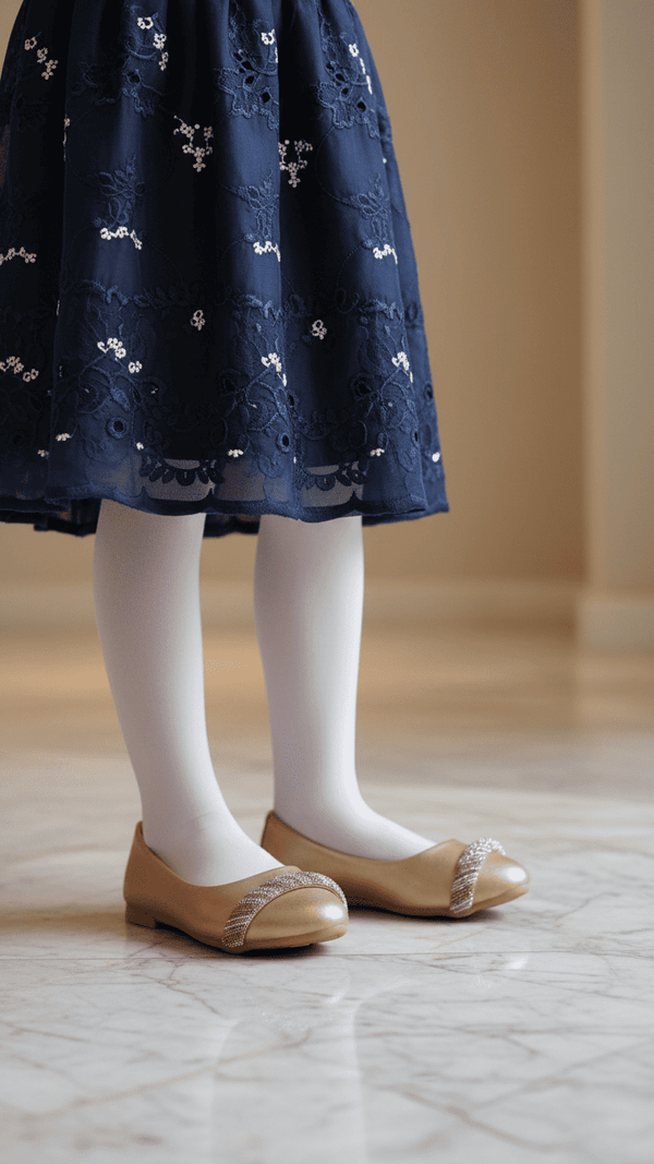 Girls Peach Fancy Pumps KD2562