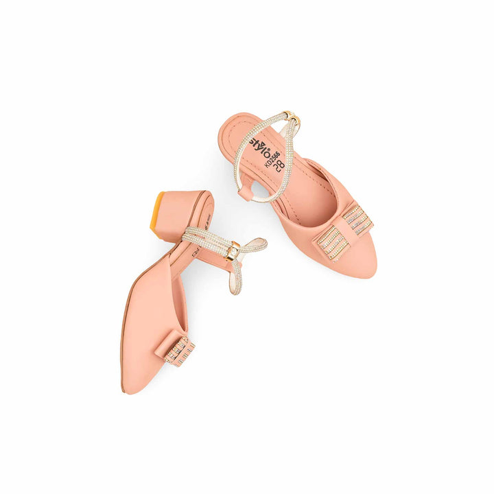 Girls Pink Formal Pumps KD2566