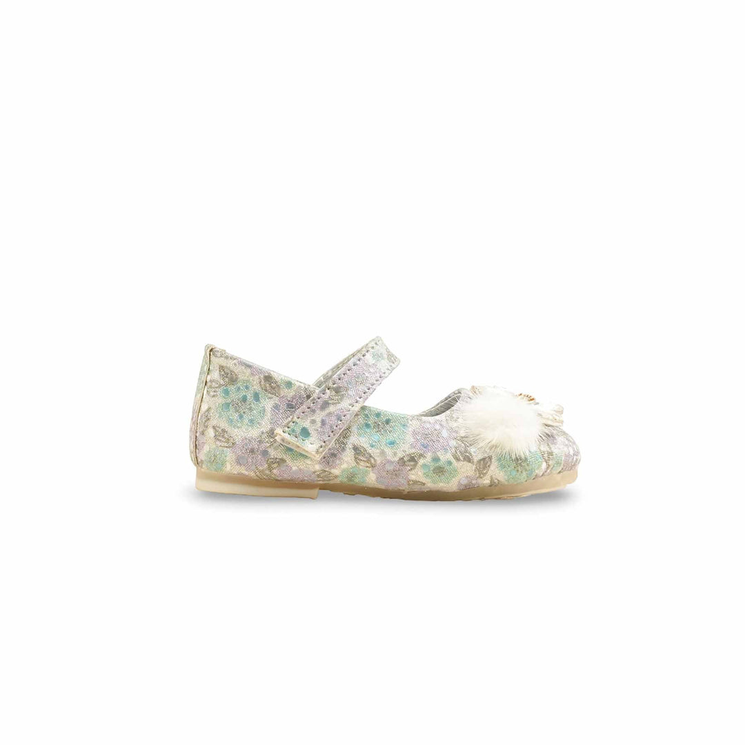 Girls Silver Fancy Pumps KD2579