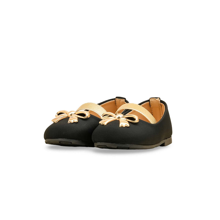 Girls Black Formal Pumps KD2584