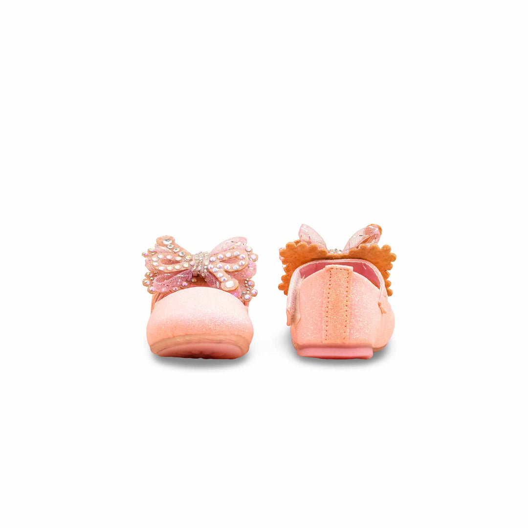 Girls Pink Fancy Pumps KD2594