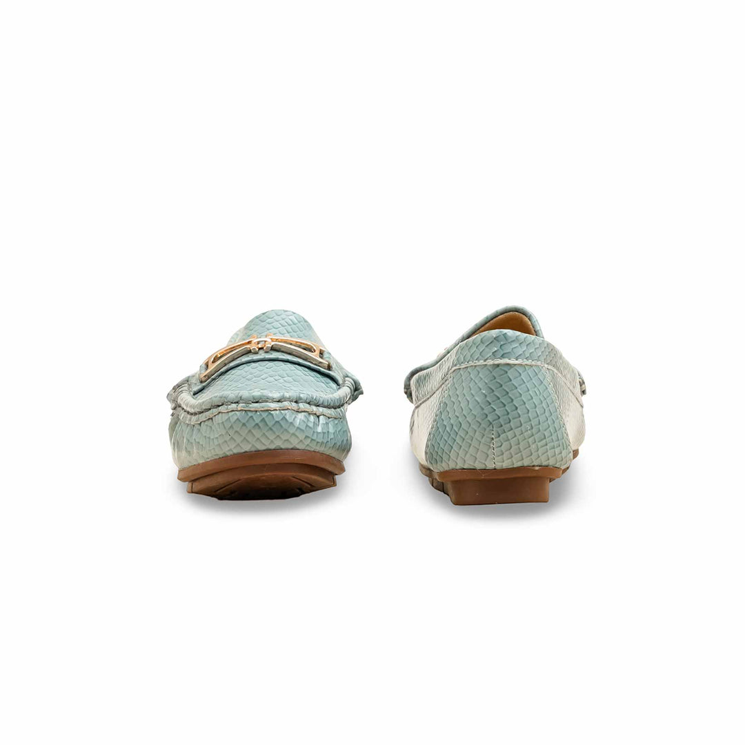 Girls Blue Formal Moccasin KD2602
