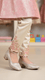 Girls Peach Fancy Pumps KD2605