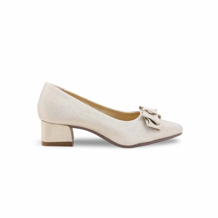 Girls Golden Fancy Pumps KD2609