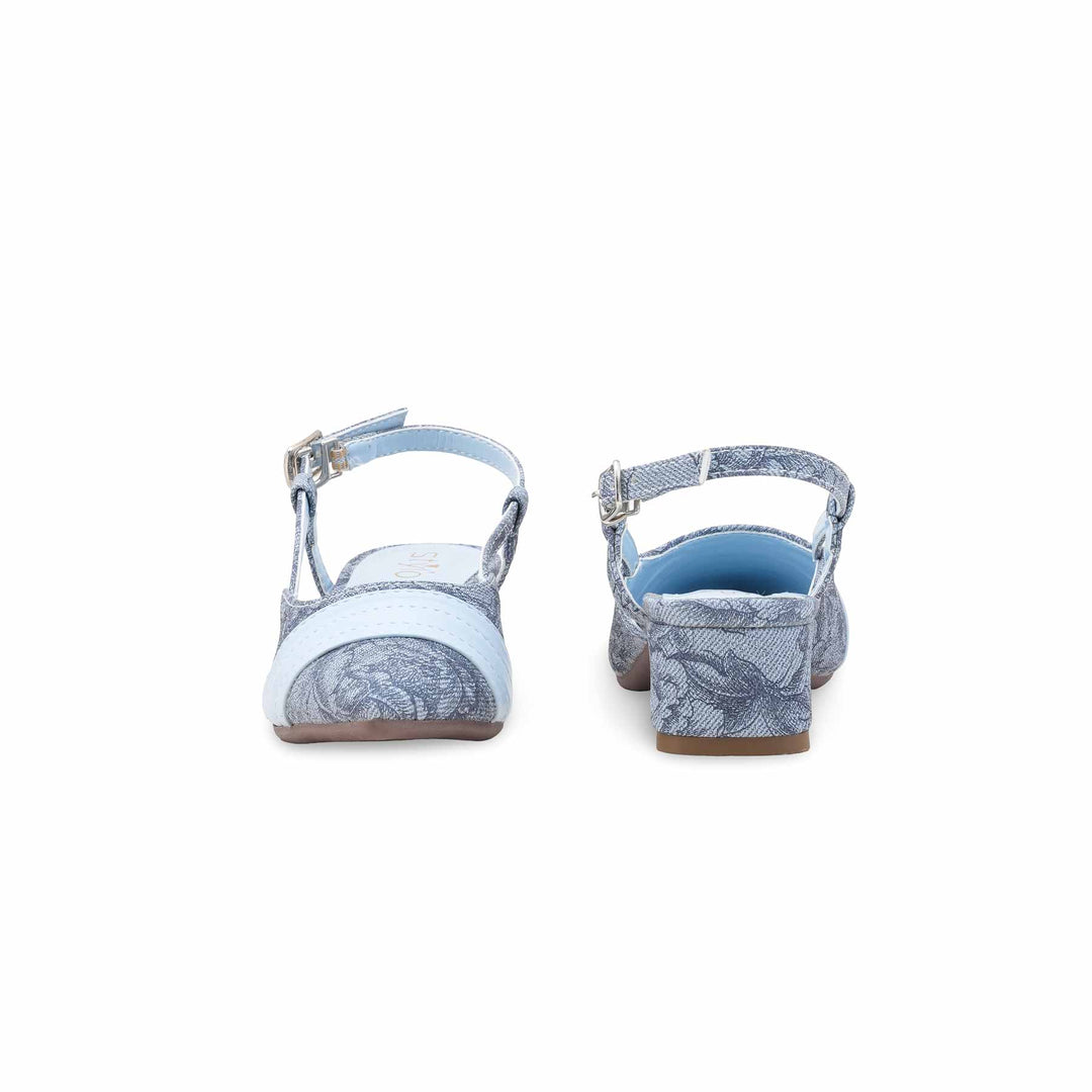 Girls Sky Blue Formal Pumps KD2615
