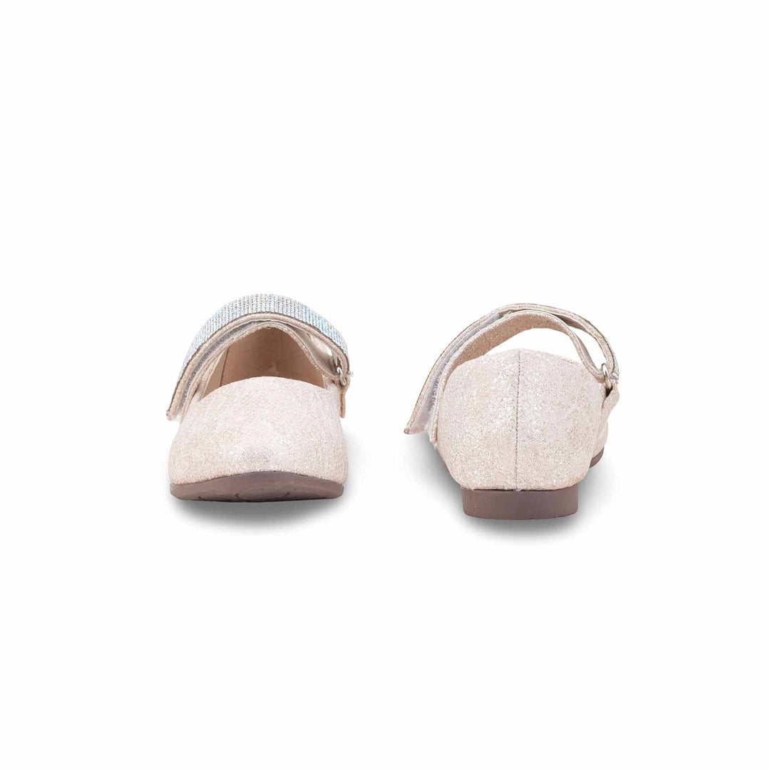 Girls Golden Fancy Pumps KD2621