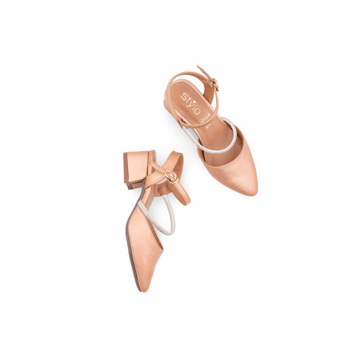 Girls Golden Fancy Pumps KD2624