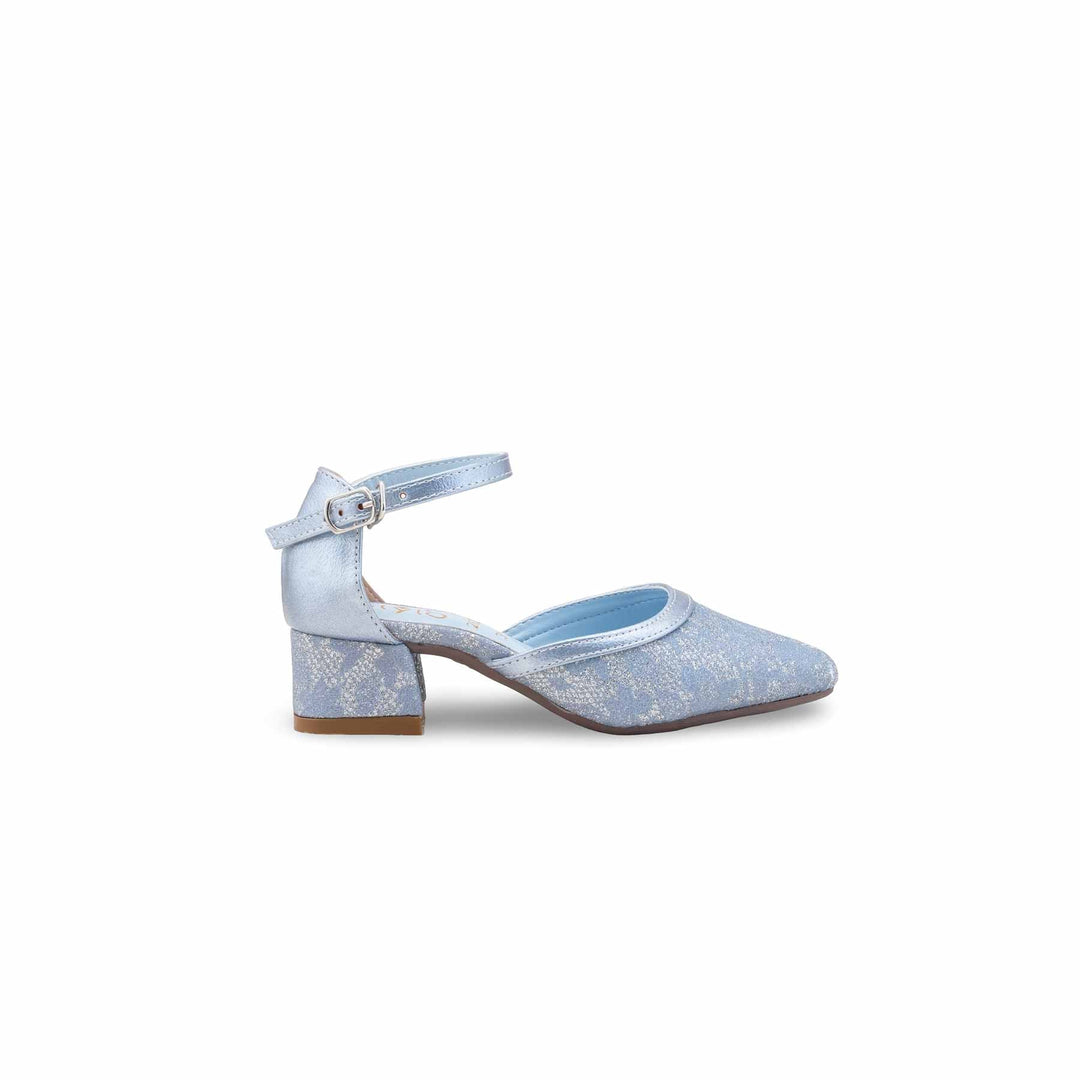 Girls Blue Fancy Pumps KD2625