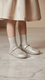 Girls Silver Fancy Pumps KD2633