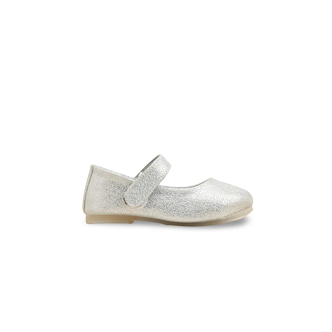 Girls Silver Fancy Pumps KD2633