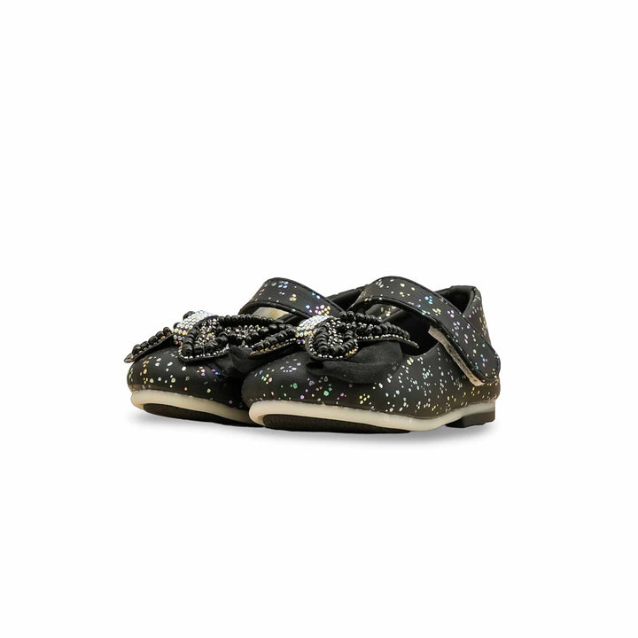 Girls Black Fancy Pumps KD2636