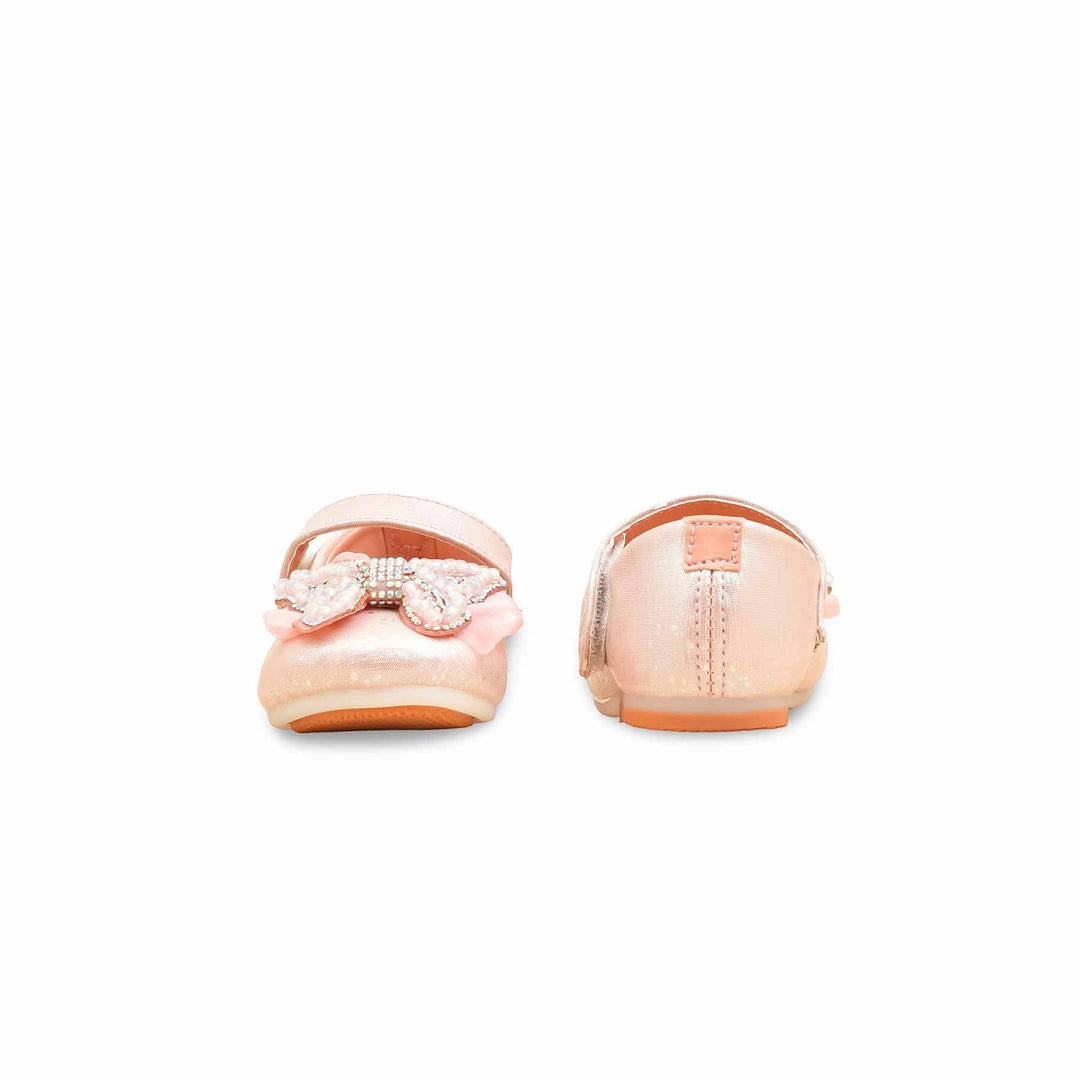 Girls Champagne Fancy Pumps KD2636