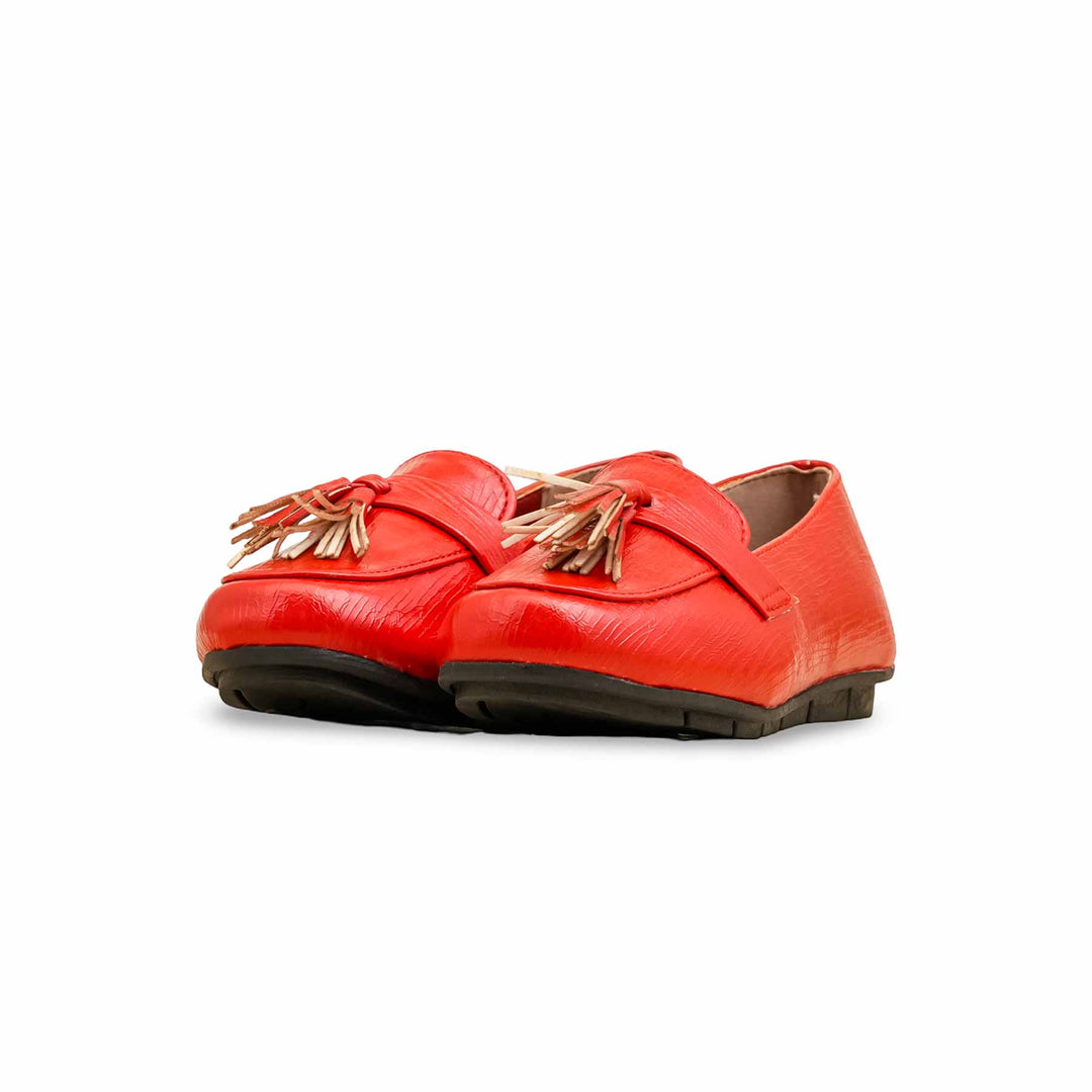 Girls Red Formal Pumps KD2642