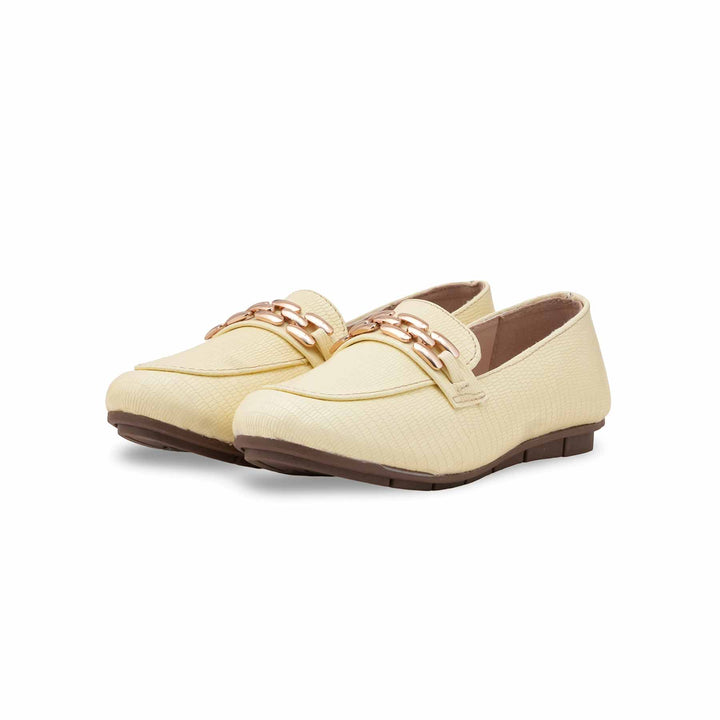 Girls Yellow Formal Pumps KD2644