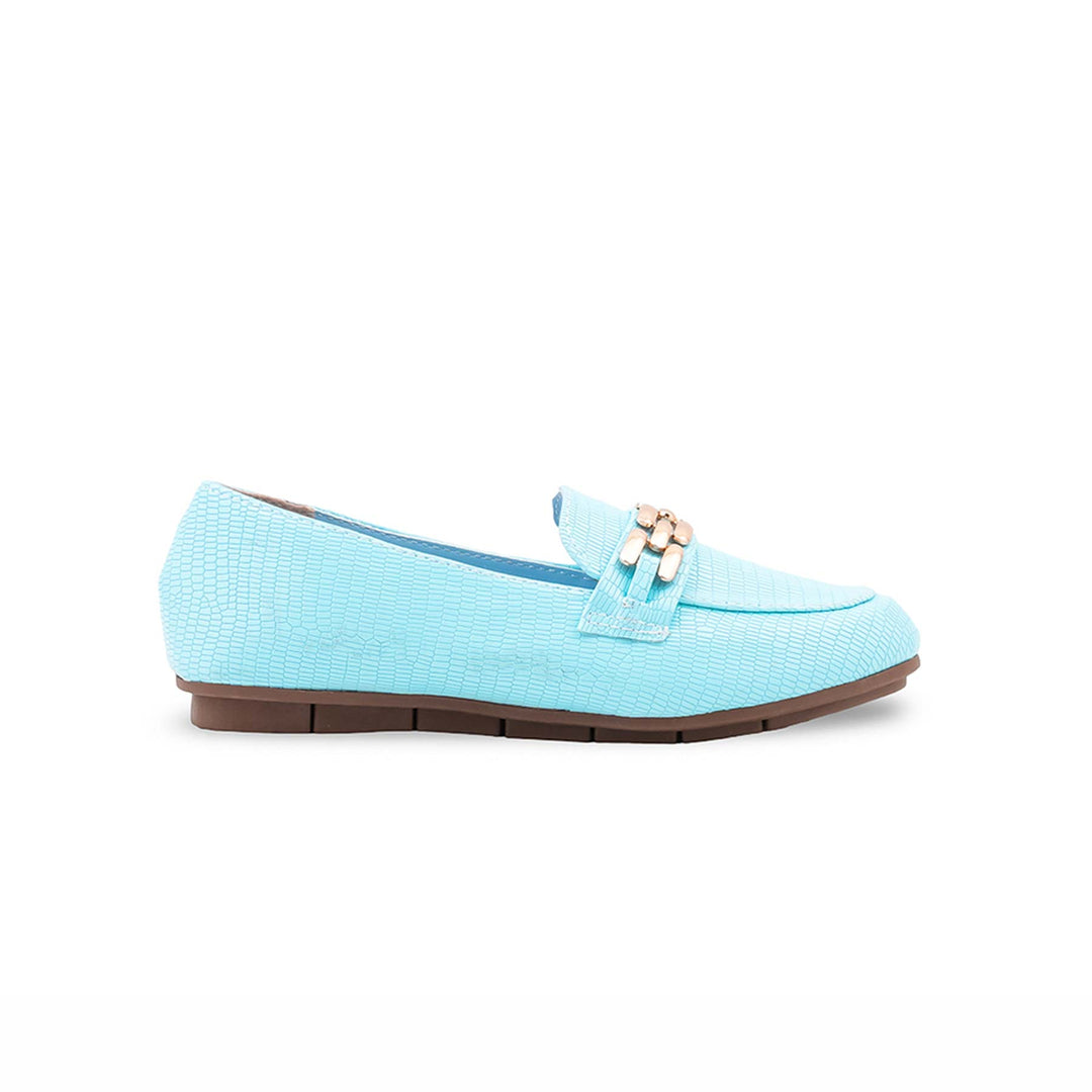 Girls Sky Blue Formal Pumps KD2644