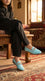 Girls Sky Blue Formal Pumps KD2644