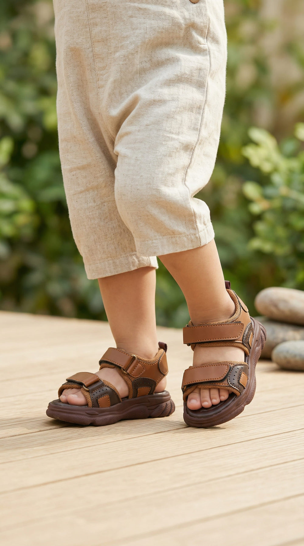 Boys Brown Casual Sandal KD2649