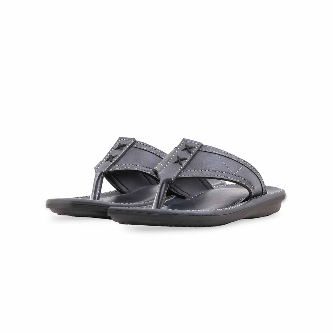 Boys Grey Casual Slipper KD2653