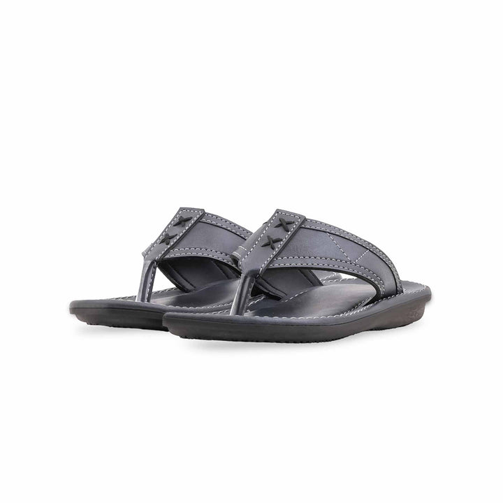 Boys Grey Casual Slipper KD2653