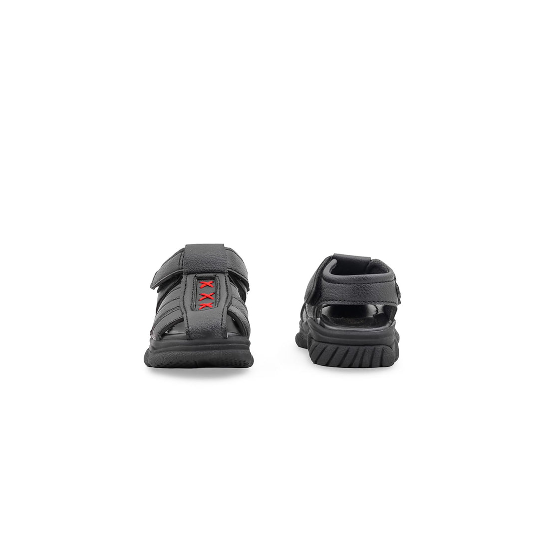 Boys Black Formal Sandal KD2655