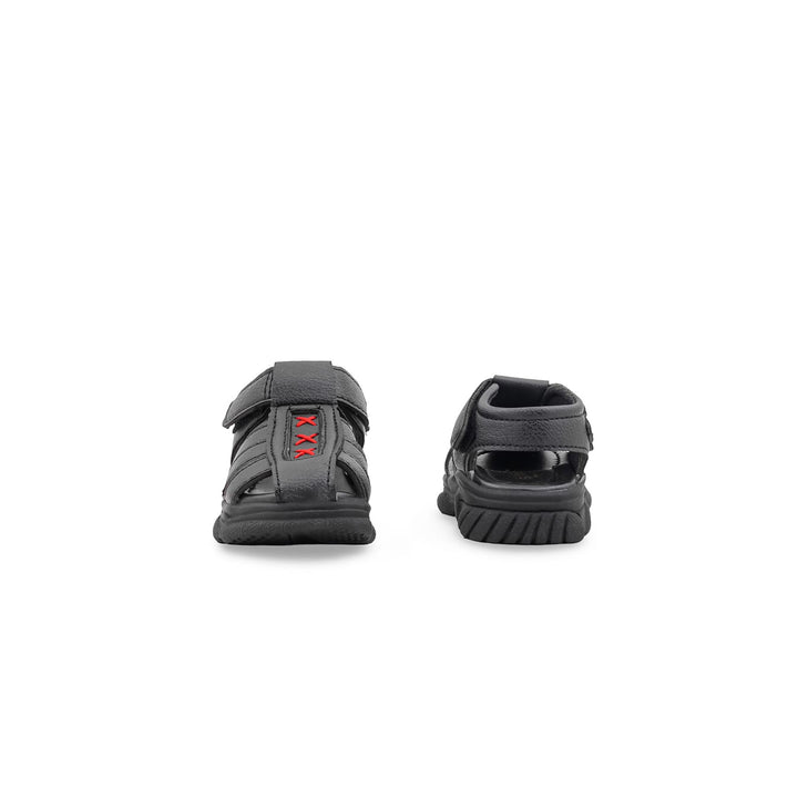 Boys Black Formal Sandal KD2655