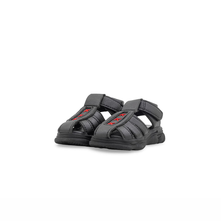 Boys Black Formal Sandal KD2655
