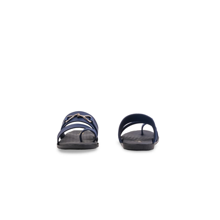 Boys Navy Formal Slipper KD2657
