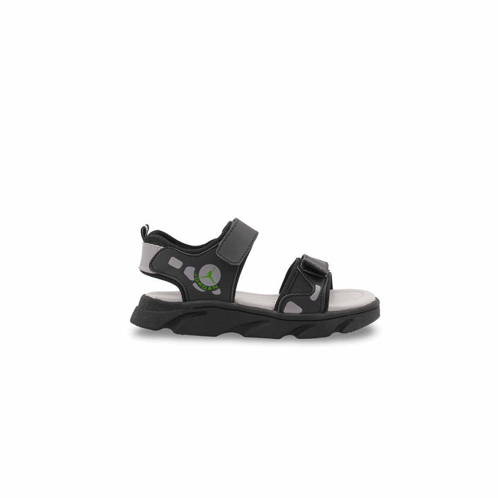 Boys Black Casual Sandal KD2659