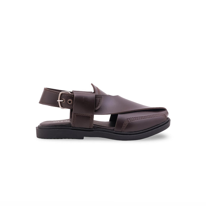 Boys Coffee Peshawari Chappal KD2660