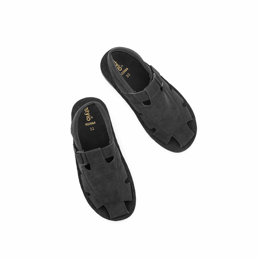 Boys Black Formal Sandal KD2664