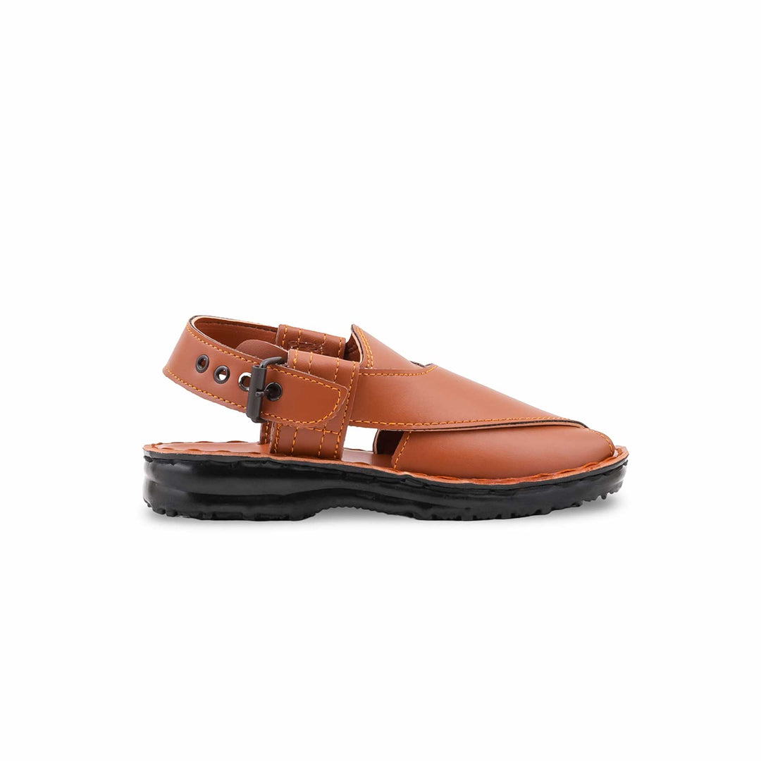Boys Tan Peshawari Chappal KD2666
