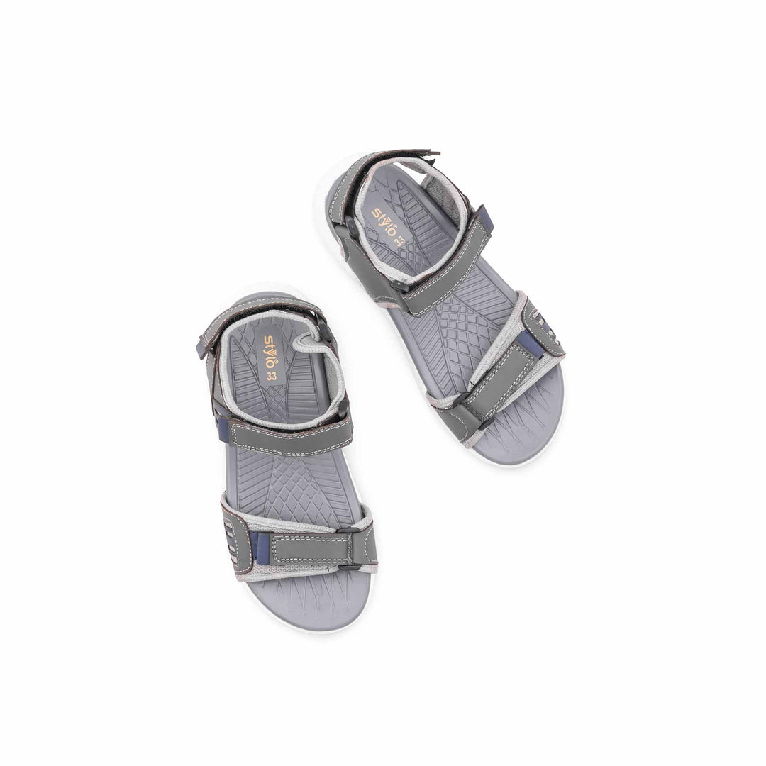 Boys Grey Casual Sandal KD2669