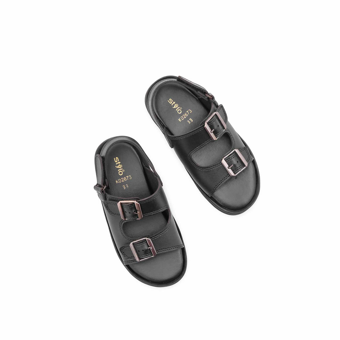 Boys Black Formal Sandal KD2673
