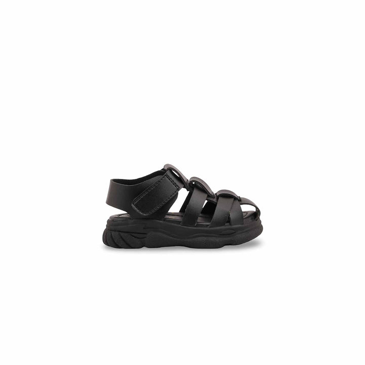 Boys Black Formal Sandal KD2677