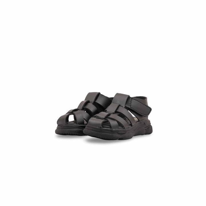 Boys Black Formal Sandal KD2677