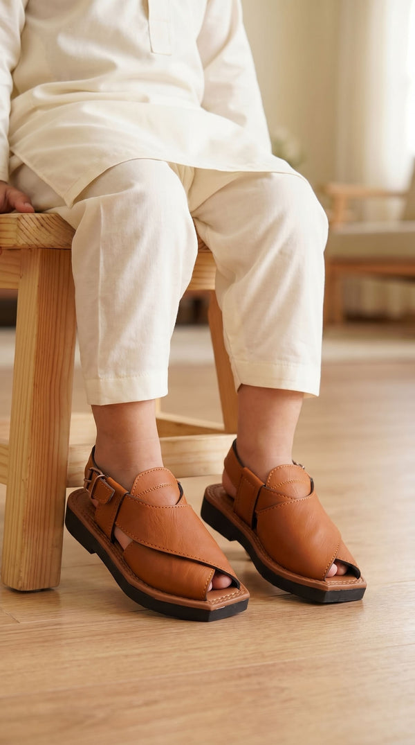 Boys Mustard Peshawari Chappal KD2680