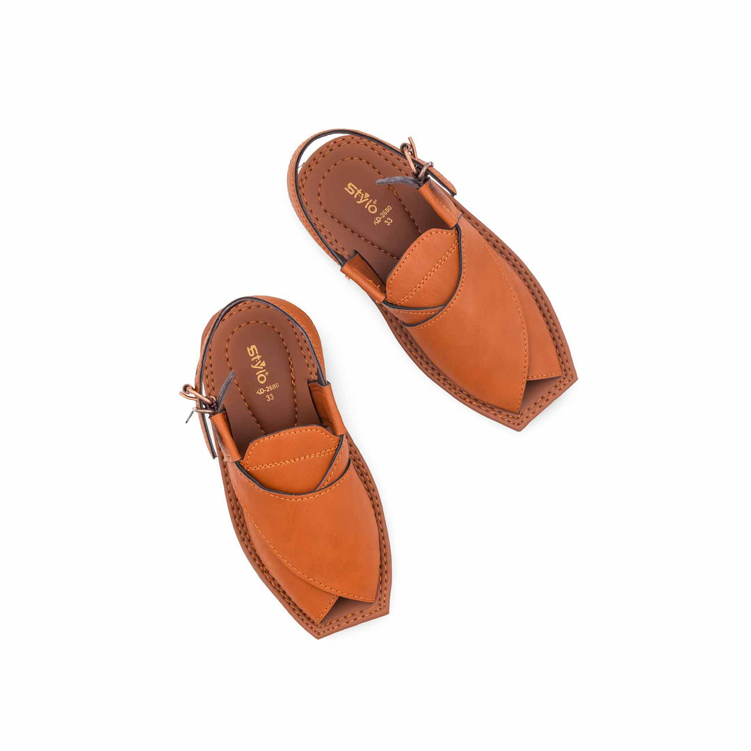 Boys Mustard Peshawari Chappal KD2680