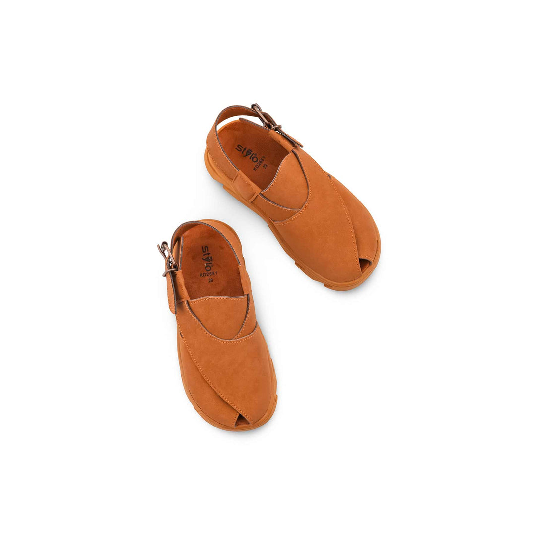 Boys Mustard Peshawari Chappal KD2681