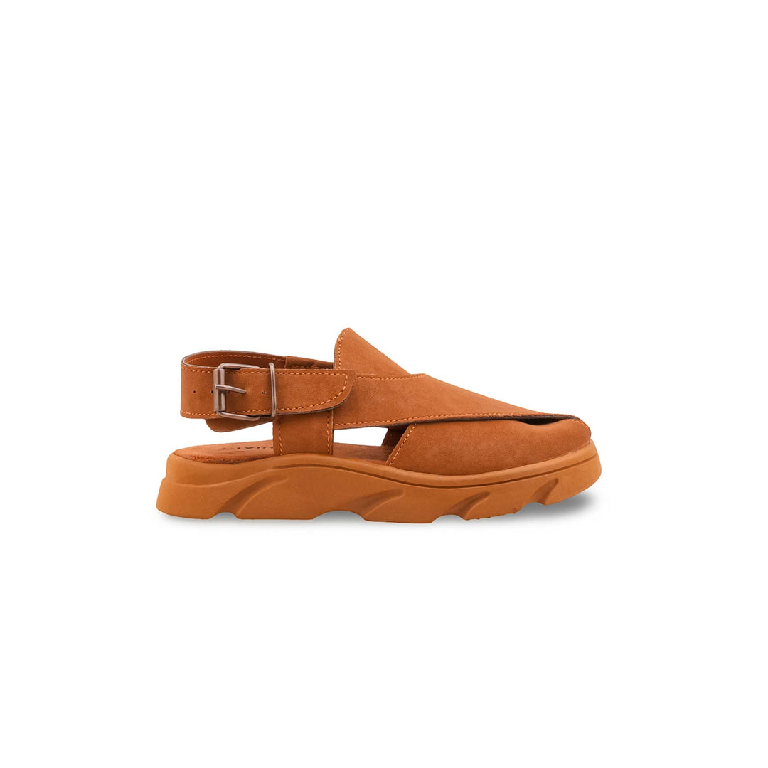 Boys Mustard Peshawari Chappal KD2681