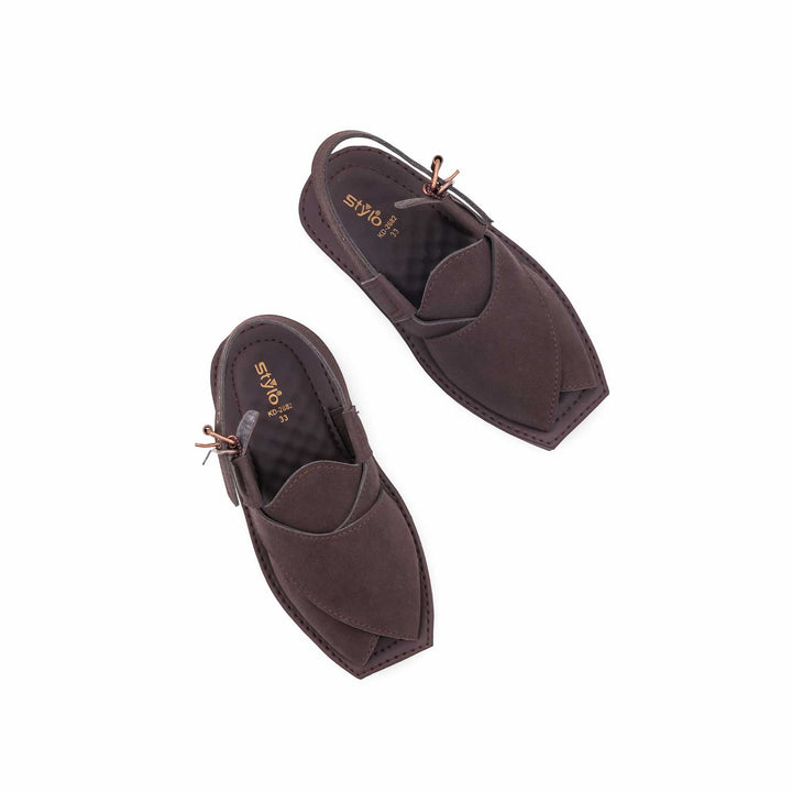 Boys Coffee Peshawari Chappal KD2682