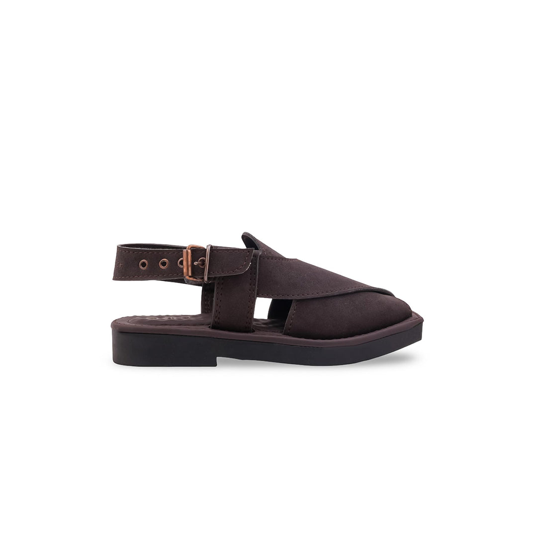 Boys Coffee Peshawari Chappal KD2682