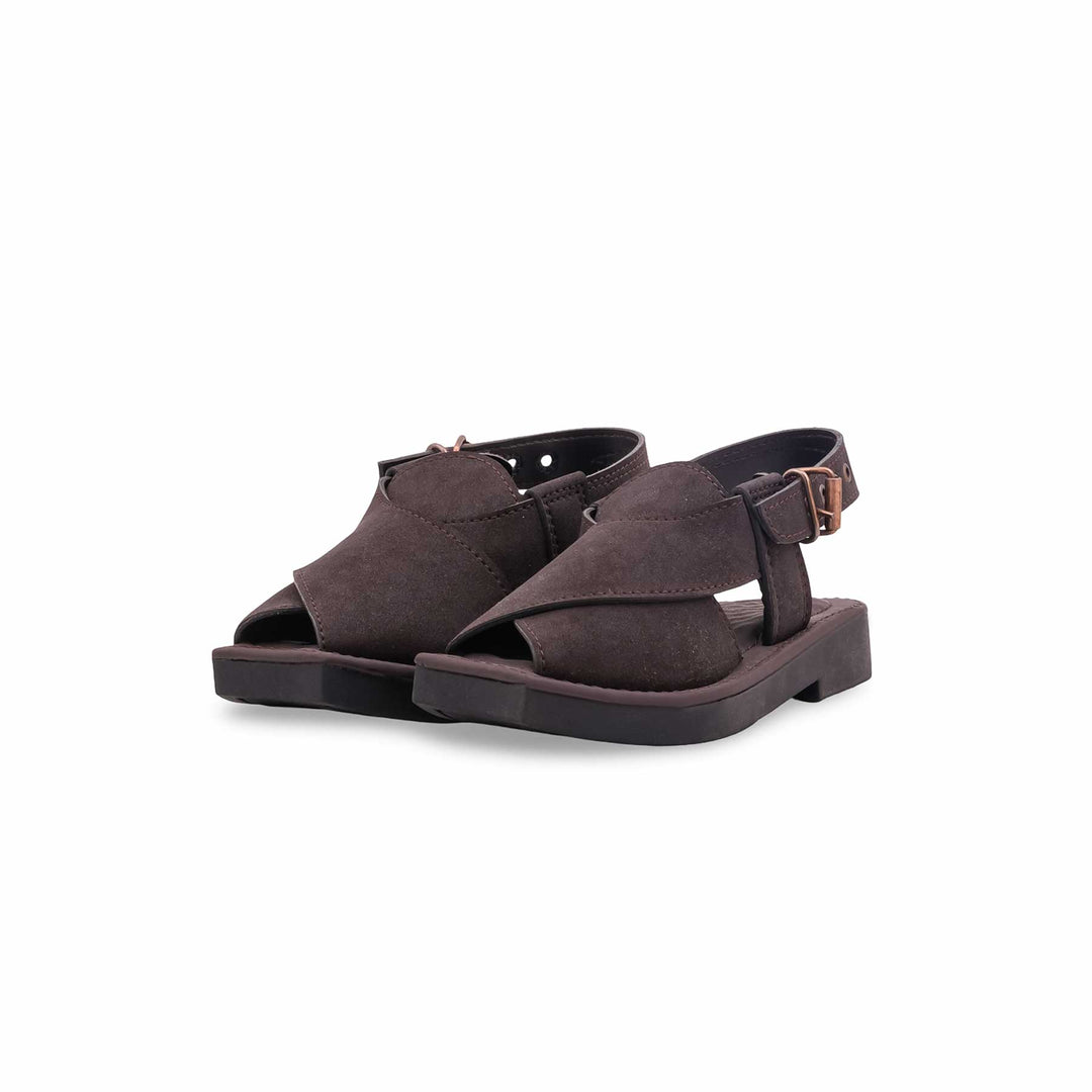 Boys Coffee Peshawari Chappal KD2682