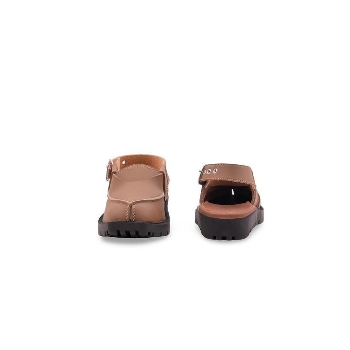 Boys Khaki Peshawari Chappal KD2683